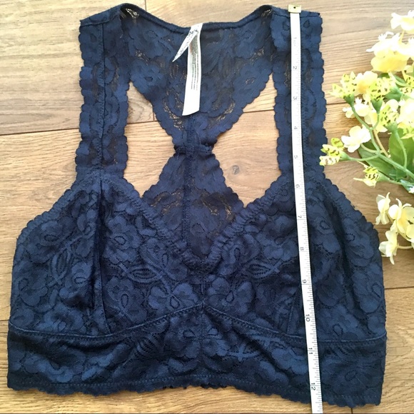 New FREE PEOPLE NAVY RACER BACK BRALETTE - Picture 6 of 7